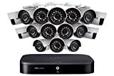 Lorex Weatherproof Indoor/Outdoor Wired Home Surveillance Security System- 16, 1080p Bullet Cameras w/Night Vision, Ad Motion Detection & Smart Home Voice Compatible â€“ Incl 2TB 16 Channel HD DVR