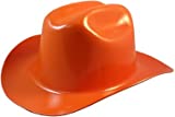 Western Cowboy Hard Hat with Ratchet Suspension - Orange