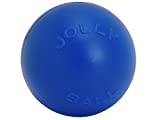 Jolly Pets Push-n-Play Ball Dog Toy, 14 Inches/Extra-Large, Blue (314 BL), for All Breed Sizes