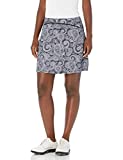 slimour Women Print Golf Skirt Travel Skirts with Pockets Swim Skirt High Waist with Shorts Paisley XL