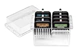 Andis 33655 Premium Clip Animal Comb Set  Built with Plastic, Includes 7 Color Coded Combs of Different Sizes, Metal Clip to Attach Comb - Fits Ultra Edge & Ceramic Edge Blades, Multicolor