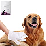 fatdaa Pet No Washing Glove 2 pcs, Pet No Rinse Pet Wipes, Pet Disposable Cleaning Massage Gloves, Pet Grooming Pet Washing,