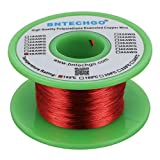 BNTECHGO 30 AWG Magnet Wire - Enameled Copper Wire - Enameled Magnet Winding Wire - 4 oz - 0.0098" Diameter 1 Spool Coil Red Temperature Rating 155℃ Widely Used for Transformers Inductors