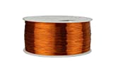 TEMCo 30 AWG Copper Magnet Wire - 1 lb 3132 ft 200°C Magnetic Coil Winding