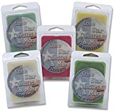 Floral Mix 5-Pack Premium Lone Star Scented Wax Melts, Hand Poured Wax Melts, Gardenia, Jasmine, Honeysuckle, Roses, Bird of Paradise, A Perfect Spring and Summer Mix, 30 Maximum Scented Warmer Cubes