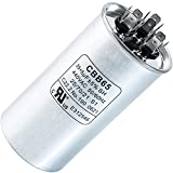 35+5 MFD uf 370 VAC or 440 Volt Dual Run Round Capacitor Replacement part by Blue Stars - Exact Fit For Condenser Straight Cool or Heat Pump Air Conditioner 35/5 MicroFarad - Replaces 97F9834 Z97F9834