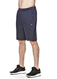 Gaiam Men's Yoga Shorts - Performance Heather Gym & Workout Short w/Pockets - Posture Woven Ebony, X-Large