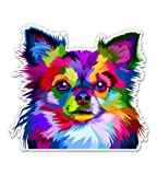 Chihuahua Pretty Pop Art Style - 5" Vinyl Sticker - for Car Laptop I-Pad - Waterproof Decal