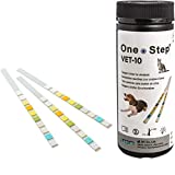 One Step | Dog, Cat, Pet Urine Test Strips | pH, Infection, Diabetes | Vet Parameter Sticks | 50 Testing Strips