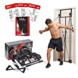 BRAYFIT Home Gym Equipment, Full Body Workout Door Gym | Including Squat Bar, Padded Handles, Heavy Resistance Bands, Wrist/Ankle Straps, and Innovative Training Exercise Deck Guide - Total Gym