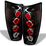 AKKON - For 02-06 Chevy Avalanche Pickup GMT800 Rear Black Tail Lights Brake Lamps Taillamps Replacement