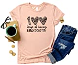 Loving 100 Days of School Kindergarten Teacher Shirt, Cute Happy 100th Day of School Shirts for Teacher Pre-K, First Grade to 5th Grade.