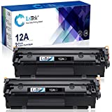 LxTek Compatible Toner Cartridge Replacement for HP 12A Q2612A Compatible with Laserjet 1012 1022 1020 1018 1022N 1010 3015 3050 3030 3052 3055 M1319F Printers (2 Black, High Yield)