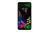 LG G8s ThinQ (128GB, 6GB RAM) 6.21" OLED Display, Snapdragon 855, Dual SIM GSM Factory Unlocked LM-Q810EAW - US + Global 4G LTE International Model (Mirror Black) (Renewed)