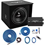 Skar Audio Single 15" Complete 1,200 Watt SDR Series Subwoofer Bass Package - Includes Loaded Enclosure with Amplifier