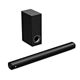 Sound Bars for TV, PHEANOO 2.1 CH Roku TV Ready Soundbar with Subwoofer, HDMI(ARC)/Bluetooth 5.0/Optical/AUX Connectivity – D5, 200W PMPO