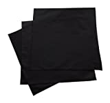 Men's Handkerchiefs Black Organic Cotton 14" pocket squares Made in USA (3)