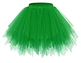 Bridesmay Women's Tutu Skirt 50s Vintage Ballet Bubble Dance Skirts for Cosplay Party Green XL