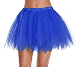 v28 Women's Teen‘s 1950s Vintage Tutu Tulle Petticoat Ballet Bubble Skirt (Plus Size (US: 10-18), Navy Blue)