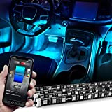 OPT7 Aura PRO Car Interior Lighting Kit Bluetooth Smart-Color LED Strip - 4pc - App Enabled- iOS & Android