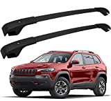 FengYu Roof Rack Cross Bars for 2014-2022 Jeep Cherokee Aluminum Crossbars Rails Cargo Rooftop Ski Basket Luggage Rack Carrier