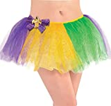 Amscan Mardi Gras Deluxe Adult Tutu (1ct) Party Supplies, One Size, Multicolor