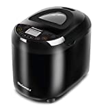 Elite Gourmet EBM-8103B Maxi-Matic Automatic Digital Programmable Bread Maker, 3 Loaf Sizes, 19 Menu Functions, Bake Fresh Bread, Black