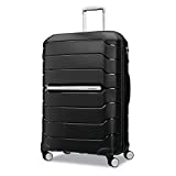 Samsonite Freeform Hardside Expandable with Double Spinner Wheels, Black, Checked-Large 28-Inch