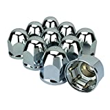 ALCOA 10 1 1/16 Push On Hex Flange Hug A Lug Nut Covers with Interior Metal Clip