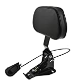 HDBUBALUS Adjustable Driver Backrest with Mount Fit for Harley Touring Road King Electra Glide CVO 2009-2020