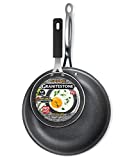 Granitestone Original 10 Nonstick Frying Pan with 5.5" Egg Pan Omelette Pan, Nonstick Skillet Set, No-warp, Mineral-enforced, PFOA-Free, Oven Safe Dishwasher-safe Frying Pan Set Cookware As Seen On TV