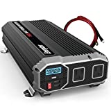 Energizer 1500 Watts Power Inverter Modified Sine Wave Car Inverter, 12v to 110v, Two AC Outlets, Two USB Ports (2.4 Amp), DC to AC Converter, Battery Cables Included  ETL Approved Under UL STD 458