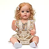TERABITHIA 22 Inch So Truly Full Body Silicone Vinyl Reborn Toddler Girl Doll Real Newborn Princess Sue-Sue Detailed Painting Waterproof Toy for Girls Anatomically Correct