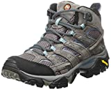 Merrell Women's Moab 2 Mid Waterproof Hiking Boot, Granite, 8 M US