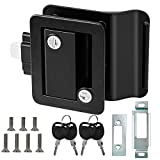 ORCISH RV Travel Trailer Entry Door Lock,RV Door Latch Replacement with Deadbolt, Zinc Alloy RV Door Lock Kit for Camper, Travel, Horse Trailer, Cargo Hauler