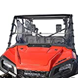 Honda Pioneer 1000 / 1000-5 Windshield - Full Folding - SCRATCH RESISTANT - The Ultimate in Side By Side Versatility! Premium polycarbonate w/ Hard Coat*made in America! Free Shipping!