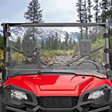 KEMIMOTO UTV Windshield Compatible with Pioneer 1000 / 1000-5 / 1000-6 2016 2017 2018 2019 2020 2021 2022 2023, Polycarbonate Clear Windshield