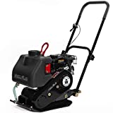 XtremepowerUS 2.5HP Walk Behind 1920lbs Force Gas Vibration Plate Compactor Construction Water Tank 79cc LC152F EPA CARB