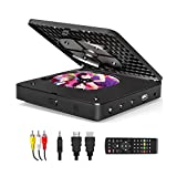 Blu Ray DVD Player, 1080P Home Theater Disc System, Play All DVDs and Region A 1 Blu-rays, Support Max 128G USB Flash Drive + HDMI / AV / Coaxial Output + Built-in PAL/NTSC with HDMI /AV Cable