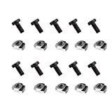 ZONEBIKE Waterproof and Rust-Proof mlock Screw T-Nut Standard Screws Replacement Screws for Mlok (10 Pcs mlock Screws)