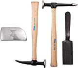 Martin 644K 4 Piece Body and Fender Repair Tool Set, Wood Handles