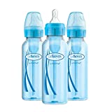 Dr. Brown's Options+ Baby Bottles, 8 Ounce, Blue, 3 Count