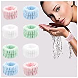 4 Pairs Face Washing Wristbands - Absorbent Wristbands for Washing Face Microfiber Wrist Wash Band Towel, Sweatband Prevent Liquids from Spilling Down Arms, for Women Girls (8pcs)