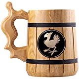 Final Fantasy Chocobo Stein, Wooden Beer Mug, Custom Engraved Beer Mug, Gift for Gamer, Groomsmen Gift, Gift for Him, Boyfriend Gift