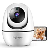 Netvue Indoor Camera, 1080P FHD 2.4GHz WiFi Pet Camera, Home Camera for Pet/Baby/Nanny, Dog Camera 2-Way Audio, Indoor Security Camera Night Vision, AI Human Detection, Cloud Storage/TF Card, White