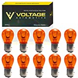 Voltage Automotive (10 Pack) 1157A 1157NA 1157 Amber Automotive Brake Light Turn Signal Side Marker Light Bulb OEM Replacement