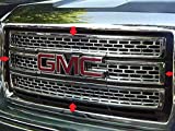 QAA Is Compatible With 2014-2015 Sierra 4 Piece Chrome Plated ABS Plastic Grill Overlay SGC54281