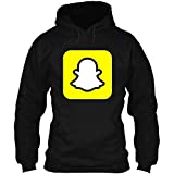 Official Snapchat Logo Hdb Long Sleeve T Shirt Hoodie Crewneck Sweatshirt Black