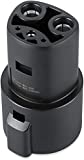 Lectron J1772 to Tesla Charging Adapter 60Amp /250V AC - Compatible with SAE J1772 Charger (Black)