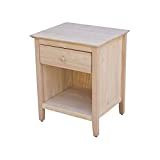 International Concepts Solid Wood Unfinished Nightstand